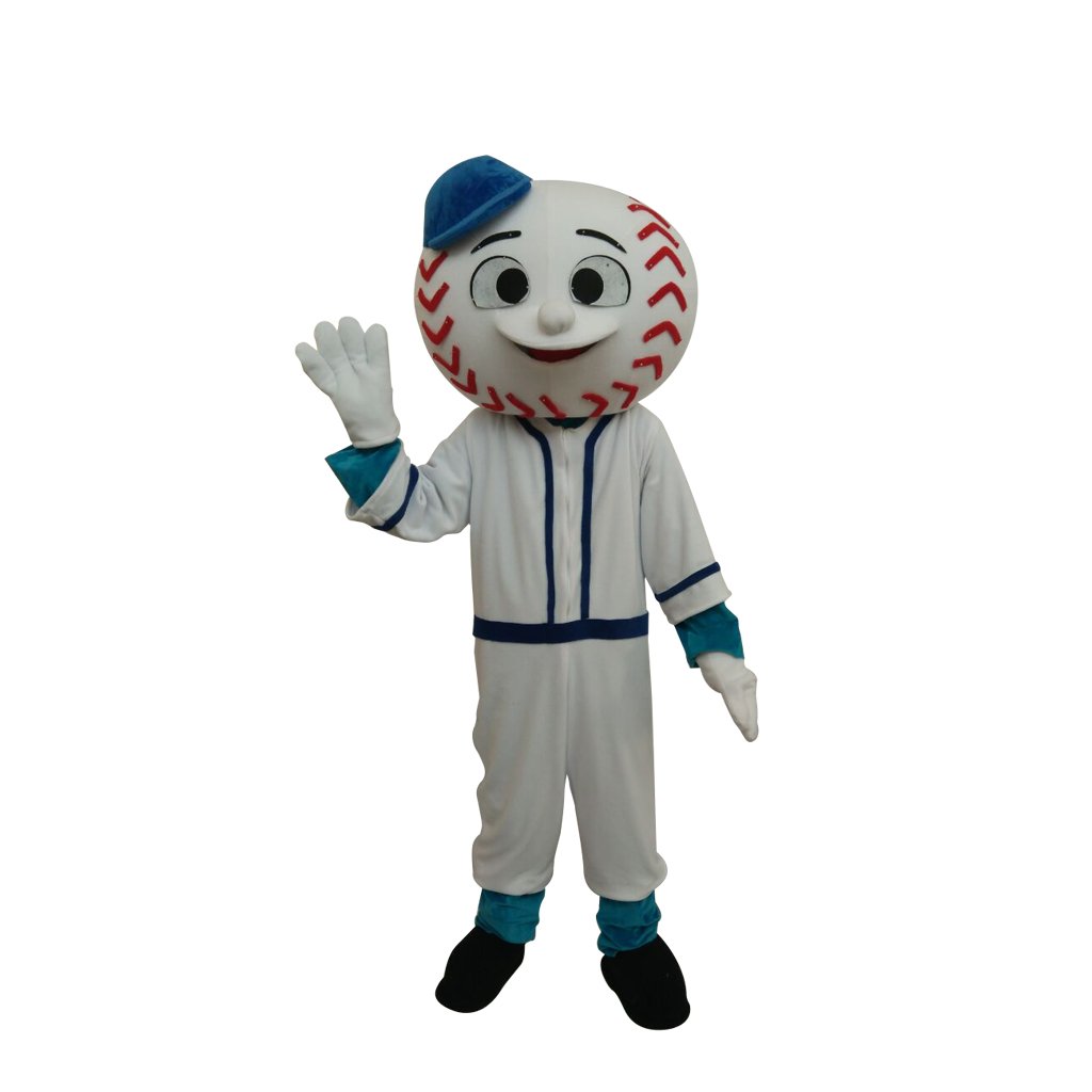 CosplayDiy Unisex Mascot Costume Mr. Met Baseball Boy Mascot Costume ...