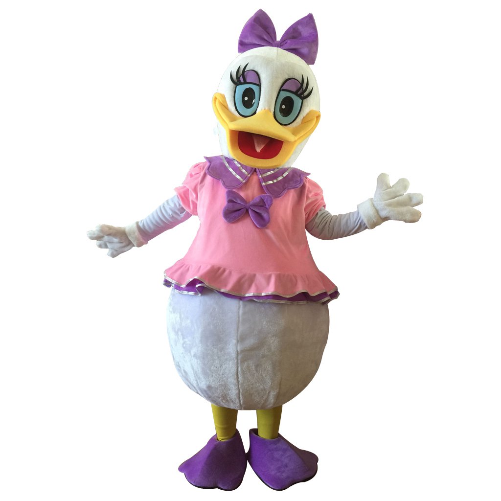 CosplayDiy Unisex Mascot Costume Pink Donald Duck Costume Cosplay For ...