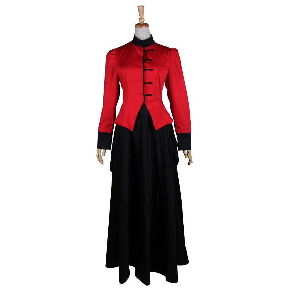 CosplayDiy Women's Elegant Red Gothic Medieval Renaissance Dress Halloween Costume Cosplay