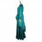CosplayDiy Women's Elegant Green Gothic Medieval Renaissance Dress Halloween Costume Cosplay