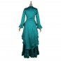CosplayDiy Women's Elegant Green Gothic Medieval Renaissance Dress Halloween Costume Cosplay