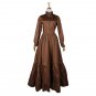 CosplayDiy Women's Brown Medieval Renaissance Victorian Europe Maid Dress Costume For Halloween