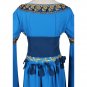 CosplayDiy Women's Blue Vintage Medieval Clothing Central Europe Southern Belle Dress Cosplay