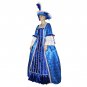 CosplayDiy Women's Blue Wedding Dress Medieval Renaissance Costume Cosplay For Halloween Party