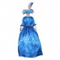CosplayDiy Women's Blue Wedding Dress Medieval Renaissance Costume Cosplay For Halloween Party