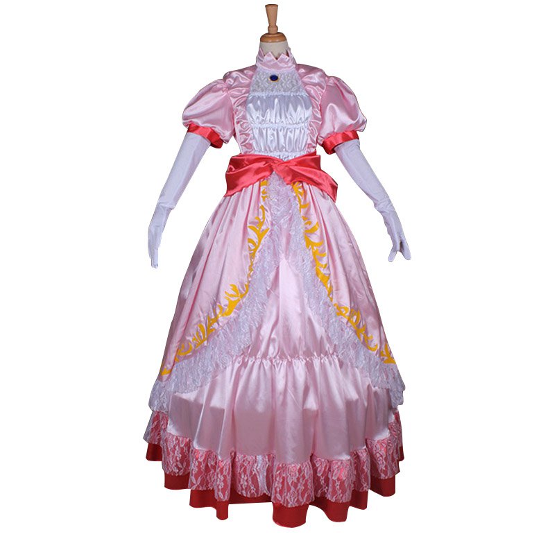 CosplayDiy Women's Pink Medieval Renaissance Lolita Style Wedding Dress Cosplay