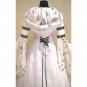 CosplayDiy Women's White Wedding Dress Medieval Renaissance Dress Costume Halloween Cosplay