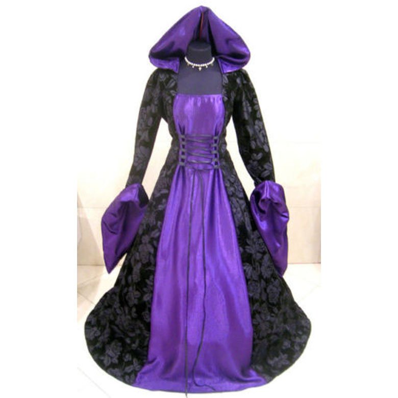 CosplayDiy Women's Purple Wedding Dress Medieval Victorian Renaissance ...