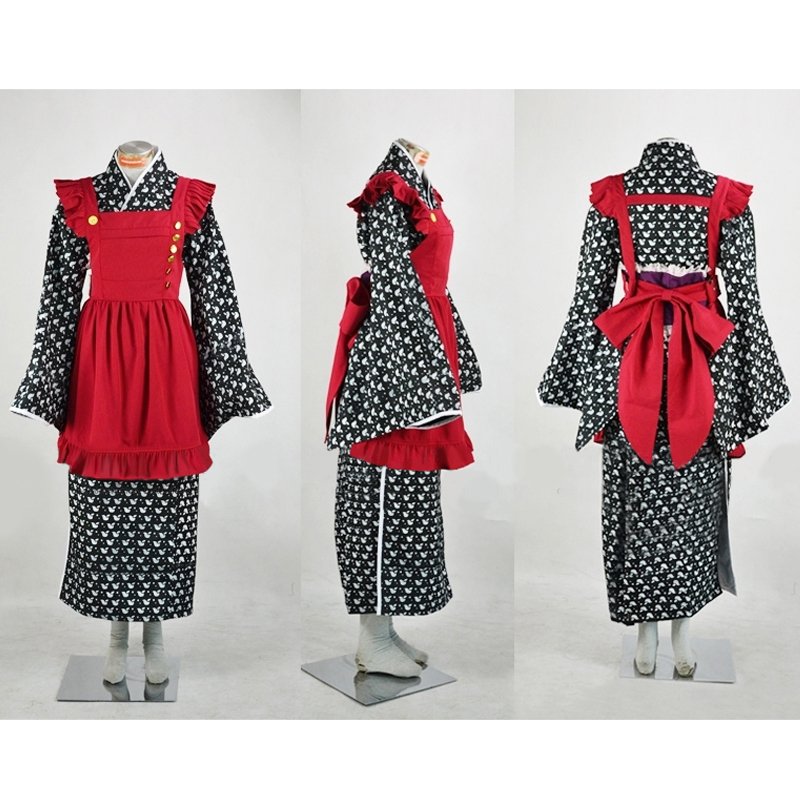 AMNESIA Heroine Kimono Custom Made Women's Outfit  Working Costume Halloween Outfit Cosplay