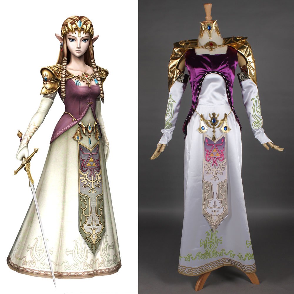The Legend of Zelda Princess Zelda Customized Dress Adult Women's Halloween Carnival Costume Cosplay