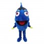CosplayDiy Unisex Mascot Costume Finding Nemo Dory Blue Fish Mascot Costume Cosplay