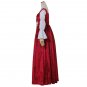 CosplayDiy Women's Red Wedding Renaissance Medieval Dress Cosplay Ball Gowns For Halloween