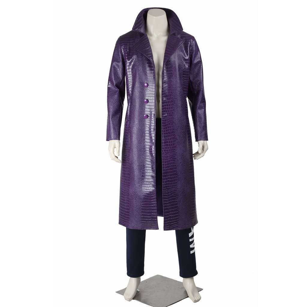 Cosplaydiy Men's Outfit Suicide Squad Joker Cosplay Costume For Halloween Party