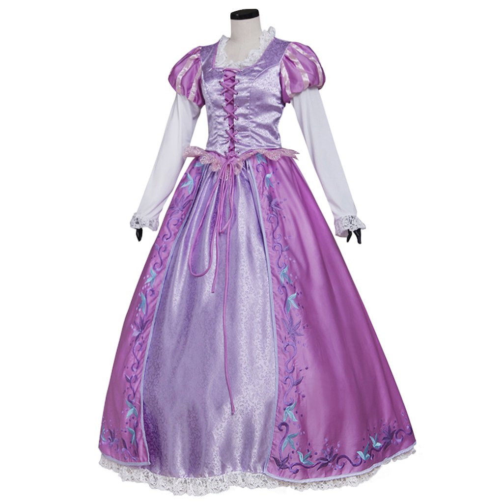 CosplayDiy Women's&Girl's Tangled Rapunzel Princess Dress Costume ...