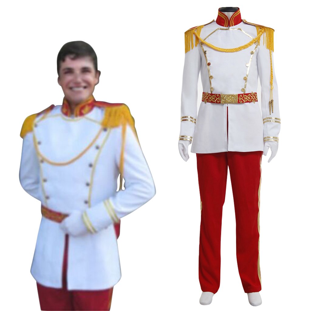 CosplayDiy Men's Prince Charming Uniform Cosplay For Halloween