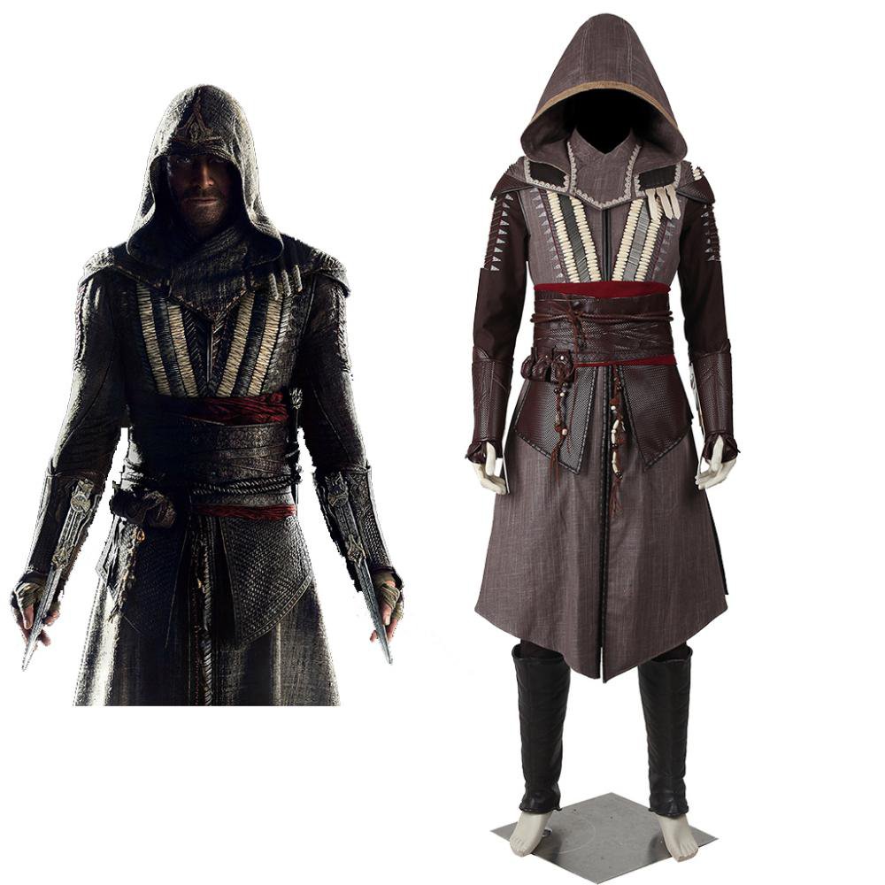 Cosplaydiy Mens Outfit Movie Game Assassins Creed Callum Lynch Cosplay For Halloween Party