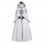 CosplayDiy Women's White Medieval Wedding Dress Victorian Style Cosplay For Party