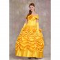 Beauty and Beast Cosplay Princess Belle Gloden Dress Women Dress Cosplay