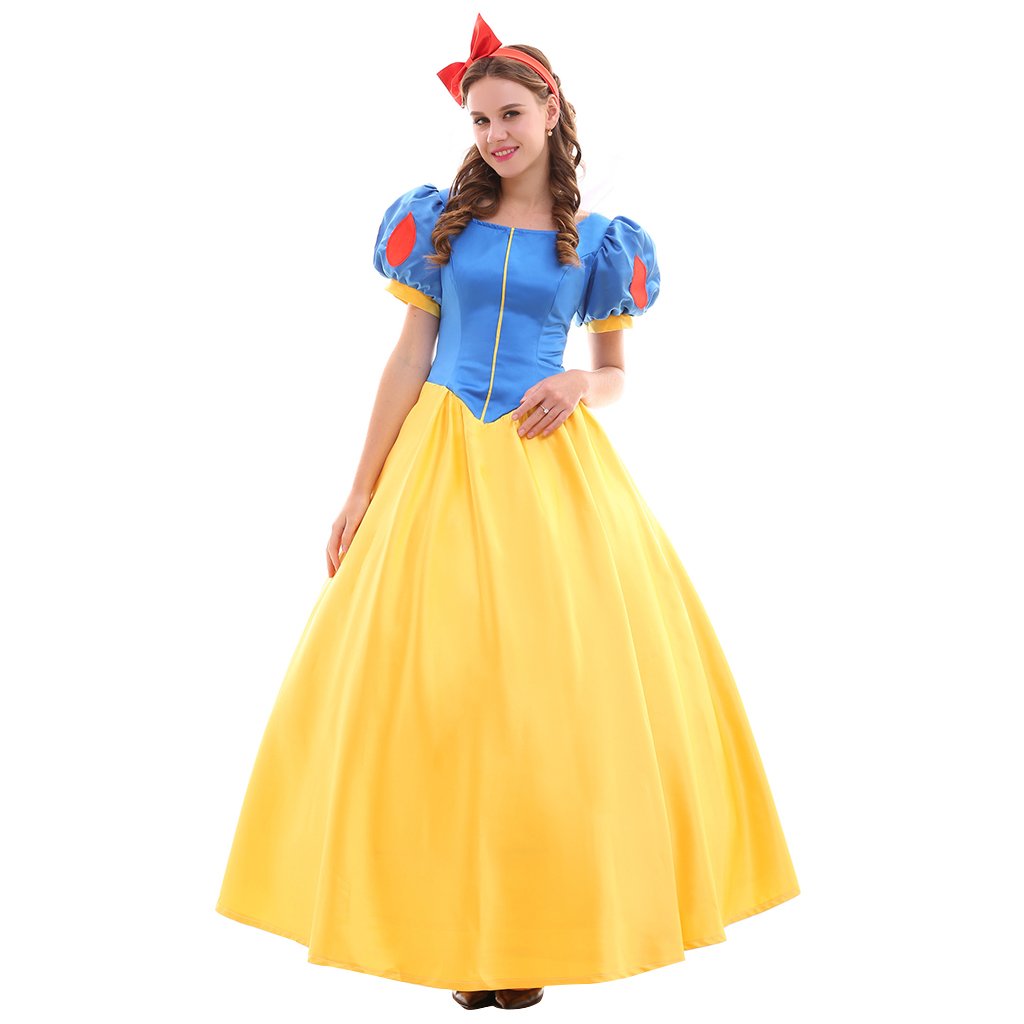 Snow White Cosplay Dress Party Costume Women Dress Adult Princess Dress ...