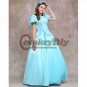 Ariel Blue Dress The Little Mermaid Women Short Sleeve Dress Costume Cosplay