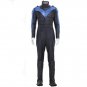 CosplayDiy Men's Batman Arkham City Nightwing Cosplay Costume For Party