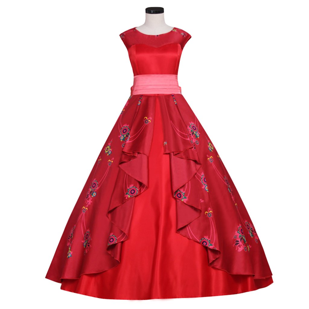 Elena of Avalor Dress Custom Made Sleeveless Floor Length Red Dress ...