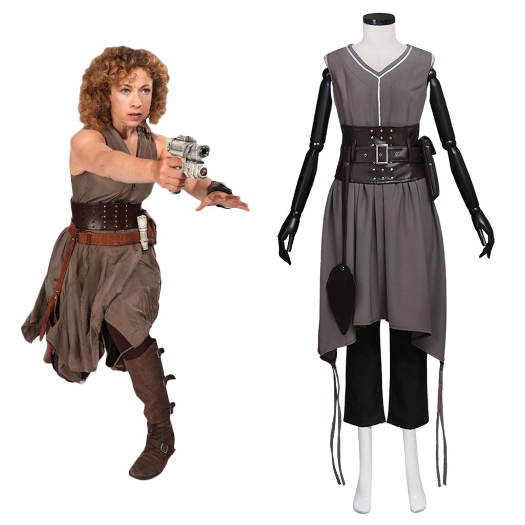 CosplayDiy Doctor Who River Alex Kingston Cosplay Costume Adult Women Halloween