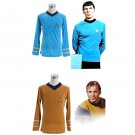 CosplayDiy Men's Shirt Star Trek:The Original Series Kirk Cosplay Costume for Halloween Carnival