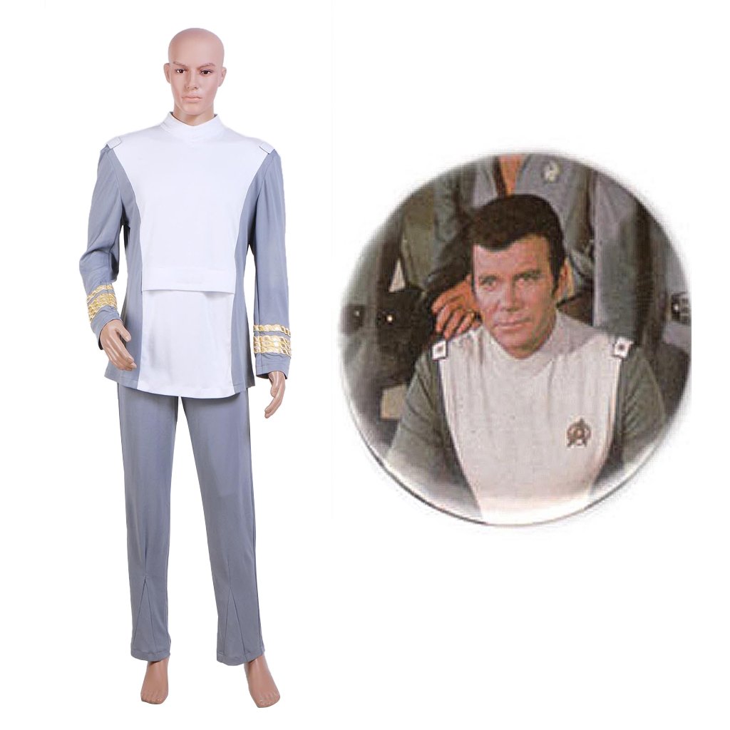 CosplayDiy Men's Uniform Star Trek The Motion Picture Admiral Kirk Costume Cosplay for Party