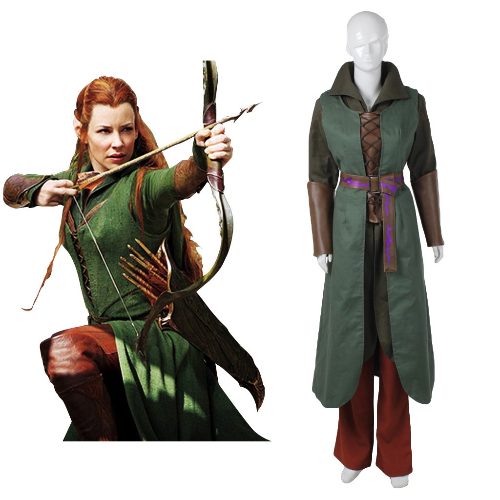 CosplayDiy Women's Costume Movie The Hobbit Elf Tauriel Outfit Costume Cospla...