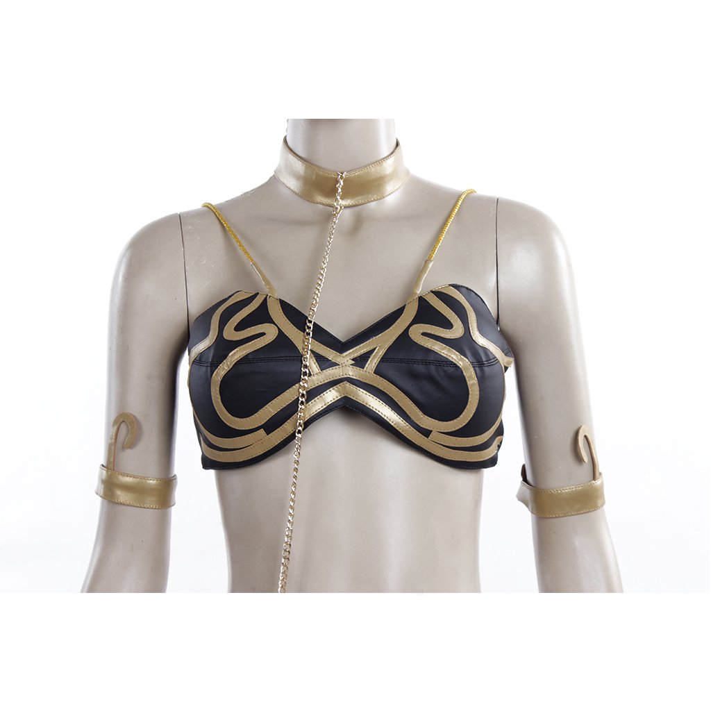 CosplayDiy Women's Dress Star Wars Princess Leia Slave Dress Costume ...