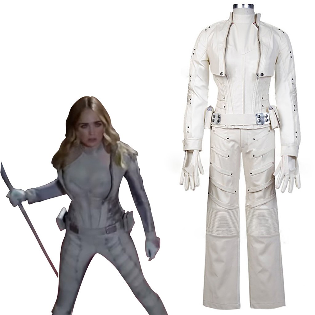CosplayDiy Women's Costume Legends of Tomorrow White Canary Uniform
