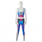The OW Costume D.VA Costume Cosplay HaNa Song Tights Sport Vest Pants Costume Cosplay for Party