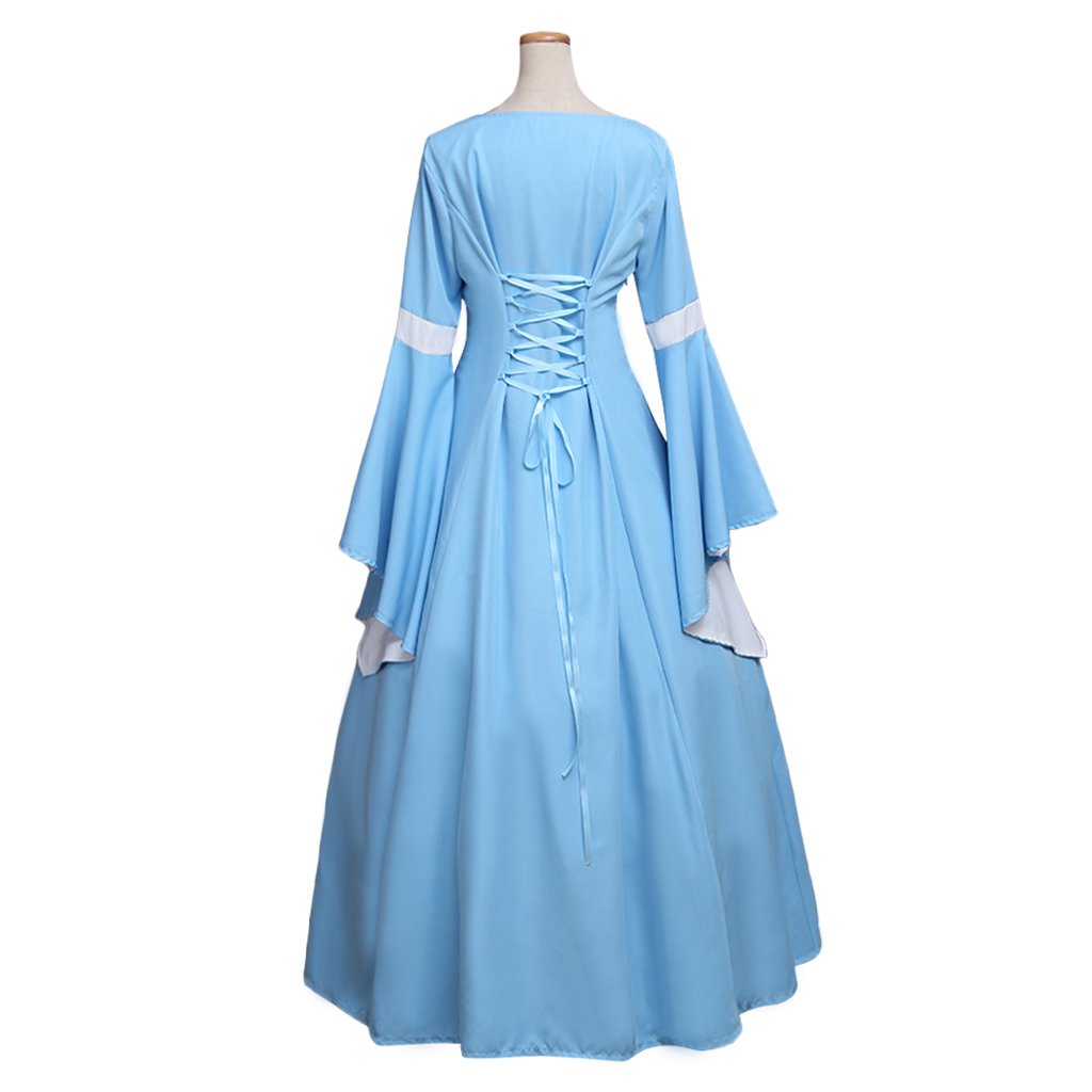 Vintage Adult's Blue Medieval Victorian Dress Costume Cosplay for ...