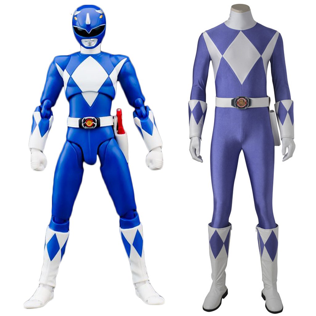 Mighty Morphin Power Rangers Men's Clothes Costume Jumpsuit Cosplay For 