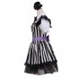New Arrival Girl's White&Black Striped Short Dress Hats Cosplay Momoiro Clover Stage Costume Cosplay