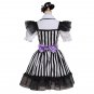 New Arrival Girl's White&Black Striped Short Dress Hats Cosplay Momoiro Clover Stage Costume Cosplay