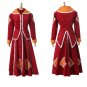 Adult's Costume Cosplay Mary Poppins Red Top Skirt Costume for Carnival Party Events