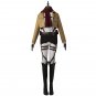 2017 Attack on Titan Mikasa Ackerman Jacket Shirt Pants Cloak Costume Cosplay
