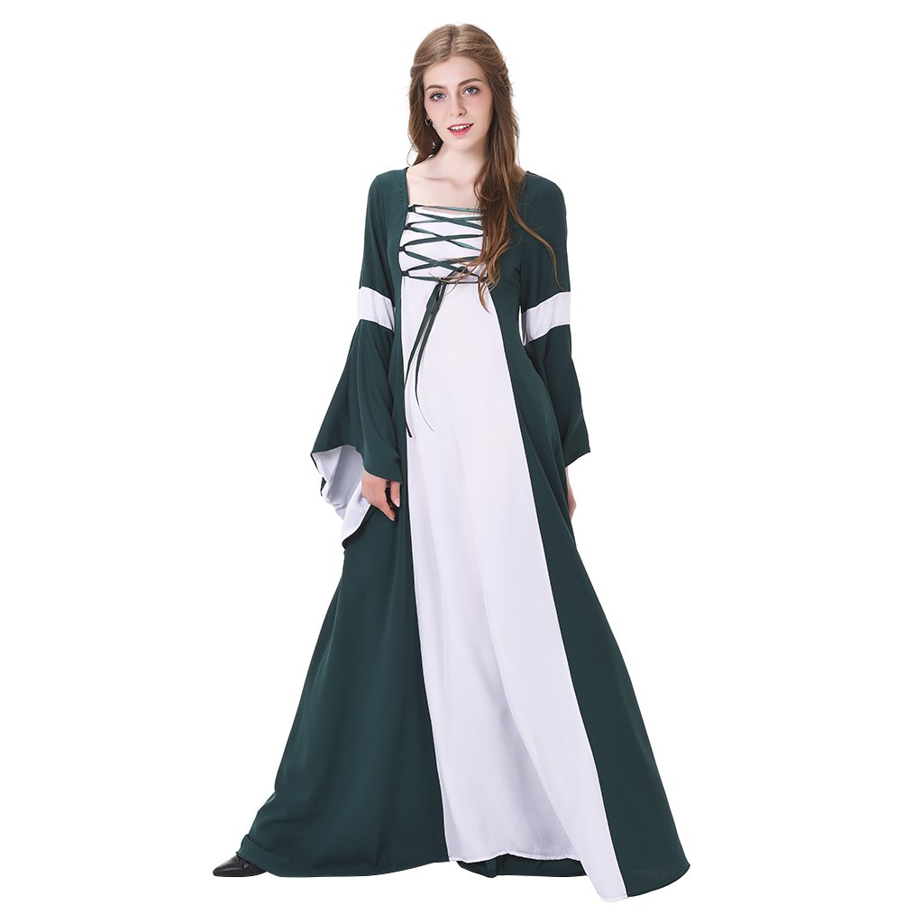 Medieval/renaissance dresses beautiful dark green dress