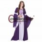 Medieval/renaissance dresses purple and white adult's custom made dress cosplay for Halloween/Party