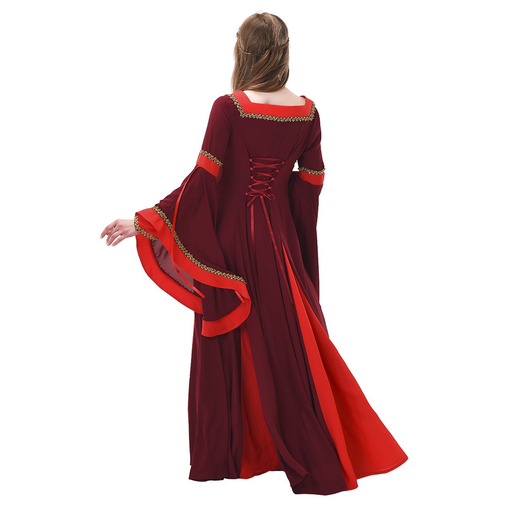 Cosplaydiy Renaissance Dress Costumes Medieval Red Dress Custom Made