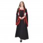 Cosplaydiy Renaissance Medieval Dress Black And Red Hoody Custom Made