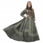 Custom made 1890s Victorian day dress cosplay civil war style green dress