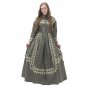 Custom made 1890s Victorian day dress cosplay civil war style green dress