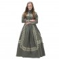 Custom made 1890s Victorian day dress cosplay civil war style green dress