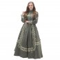 Custom made 1890s Victorian day dress cosplay civil war style green dress