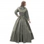 Custom made 1890s Victorian day dress cosplay civil war style green dress