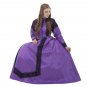 Cosplaydiy women's costume Victorian day dress beauty purple satge dress/party dress