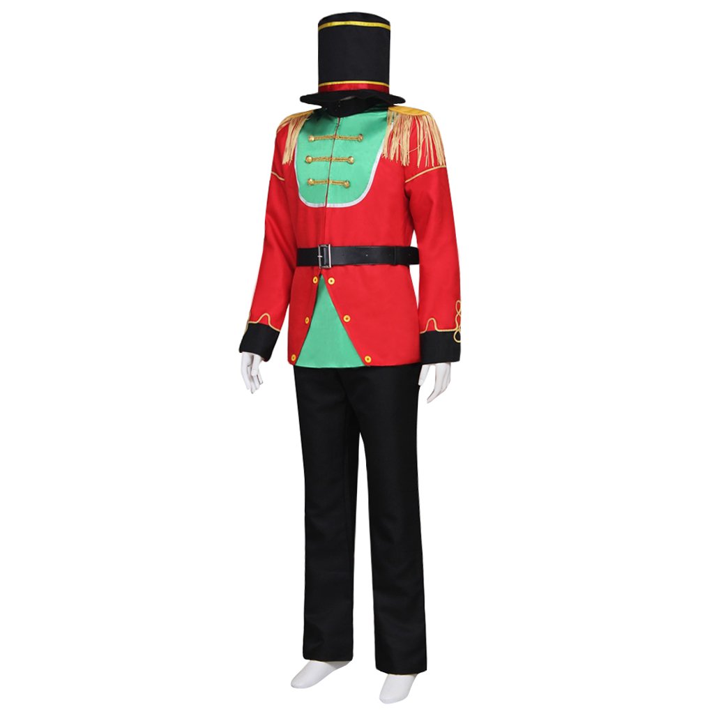 Nutcracker Uniform Cosplay Costume Adult Men's Halloween Costume Hooded
